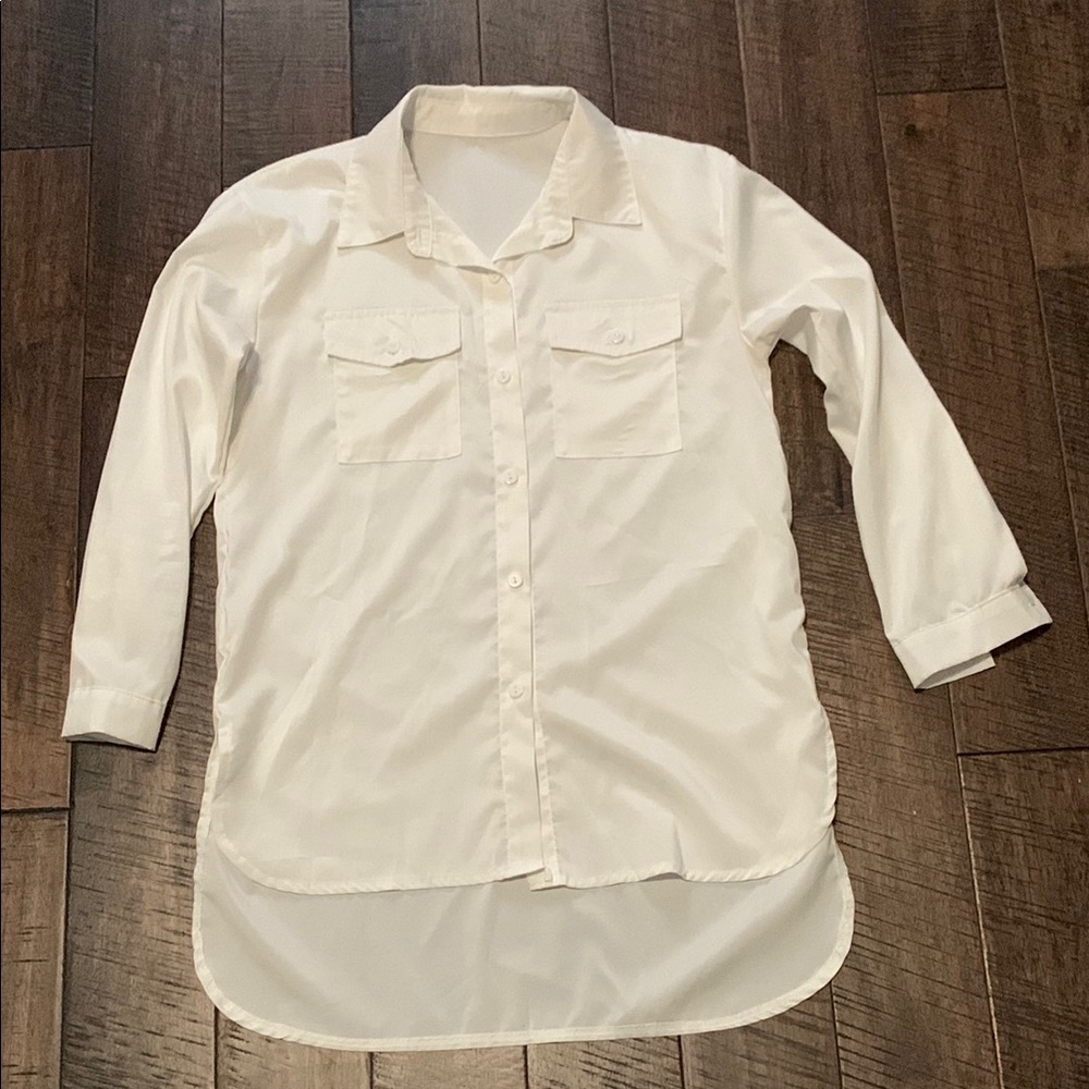 White Button-Up Shirt